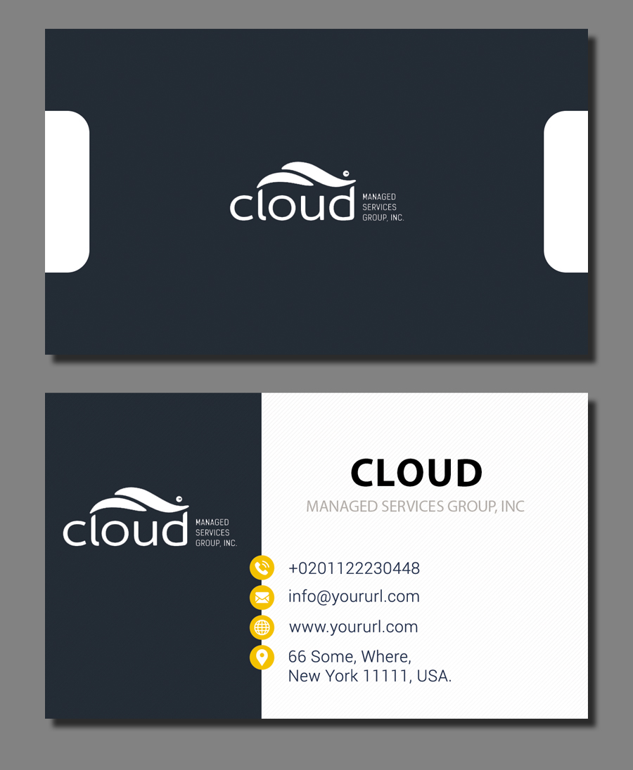 Business Card Design by Jannah Ahmed for Cloud Managed Services Group | Design #22161774