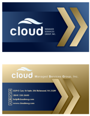 Diseño de Tarjeta de Presentación por nisarose para Cloud Managed Services Group | Diseño: #22182817