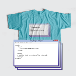 T-shirt Design by Joselito Miguel for Coder by Blood, Inc. | Design: #22166347