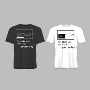 T-shirt Design by RolandoPaez for Coder by Blood, Inc. | Design: #22185796