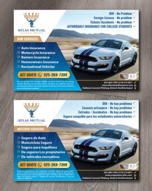 Design de Flyer par alex989 pour atlas mutual insurance services | Design : #22153534