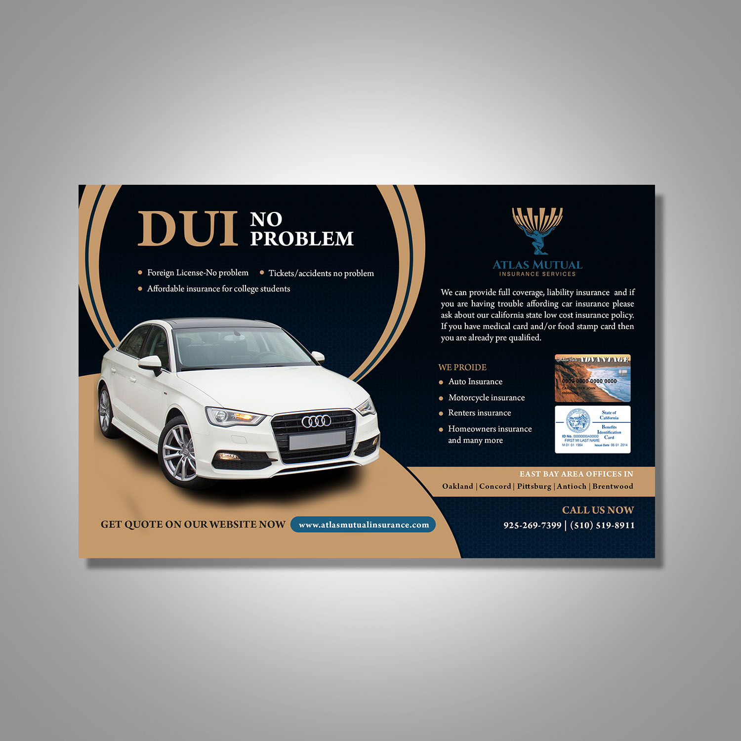 Flyer Design by Deepak_9_Malhotra for atlas mutual insurance services | Design #22155521