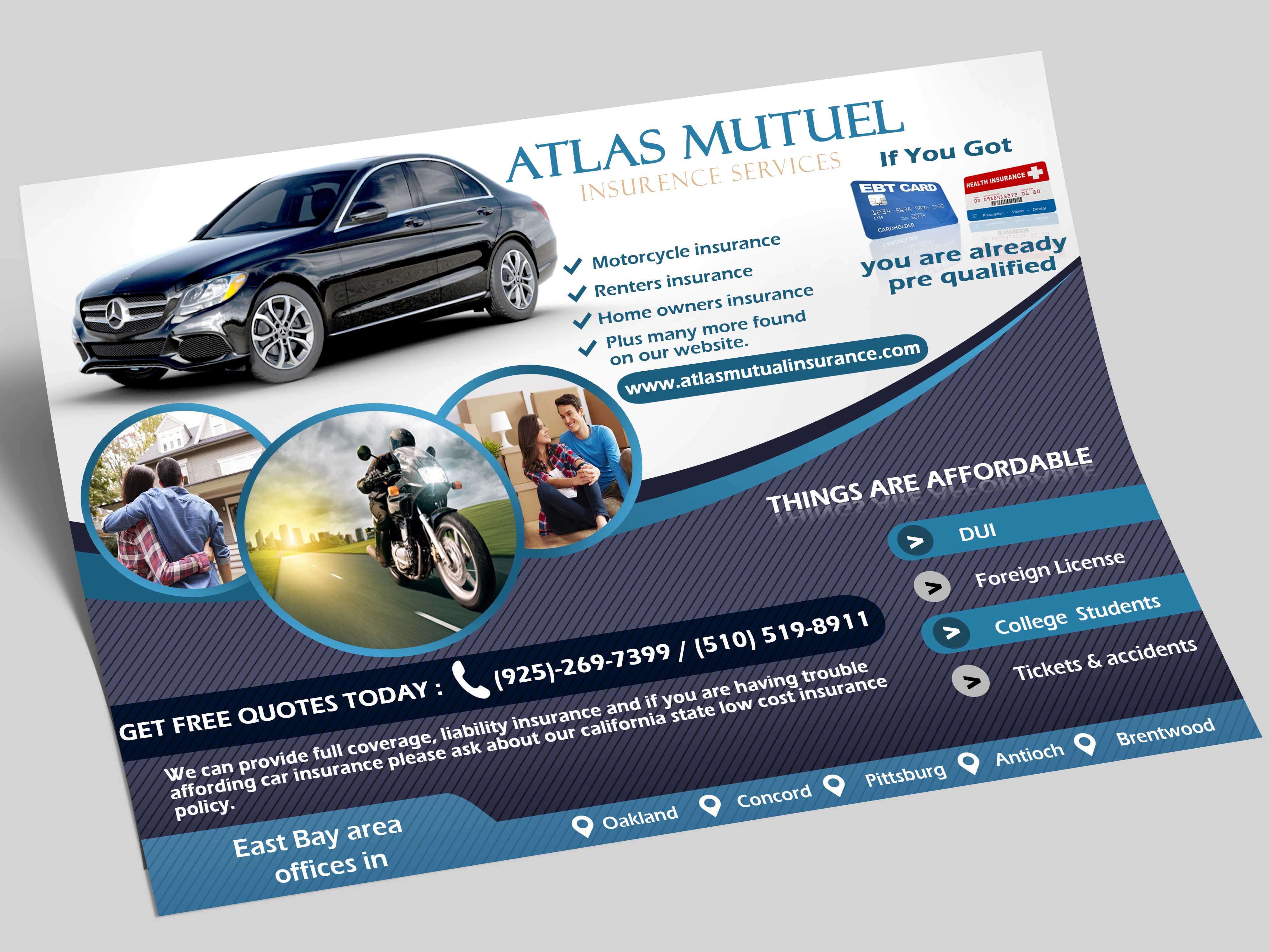 Flyer-Design von Adnan.design für atlas mutual insurance services | Design #22148712