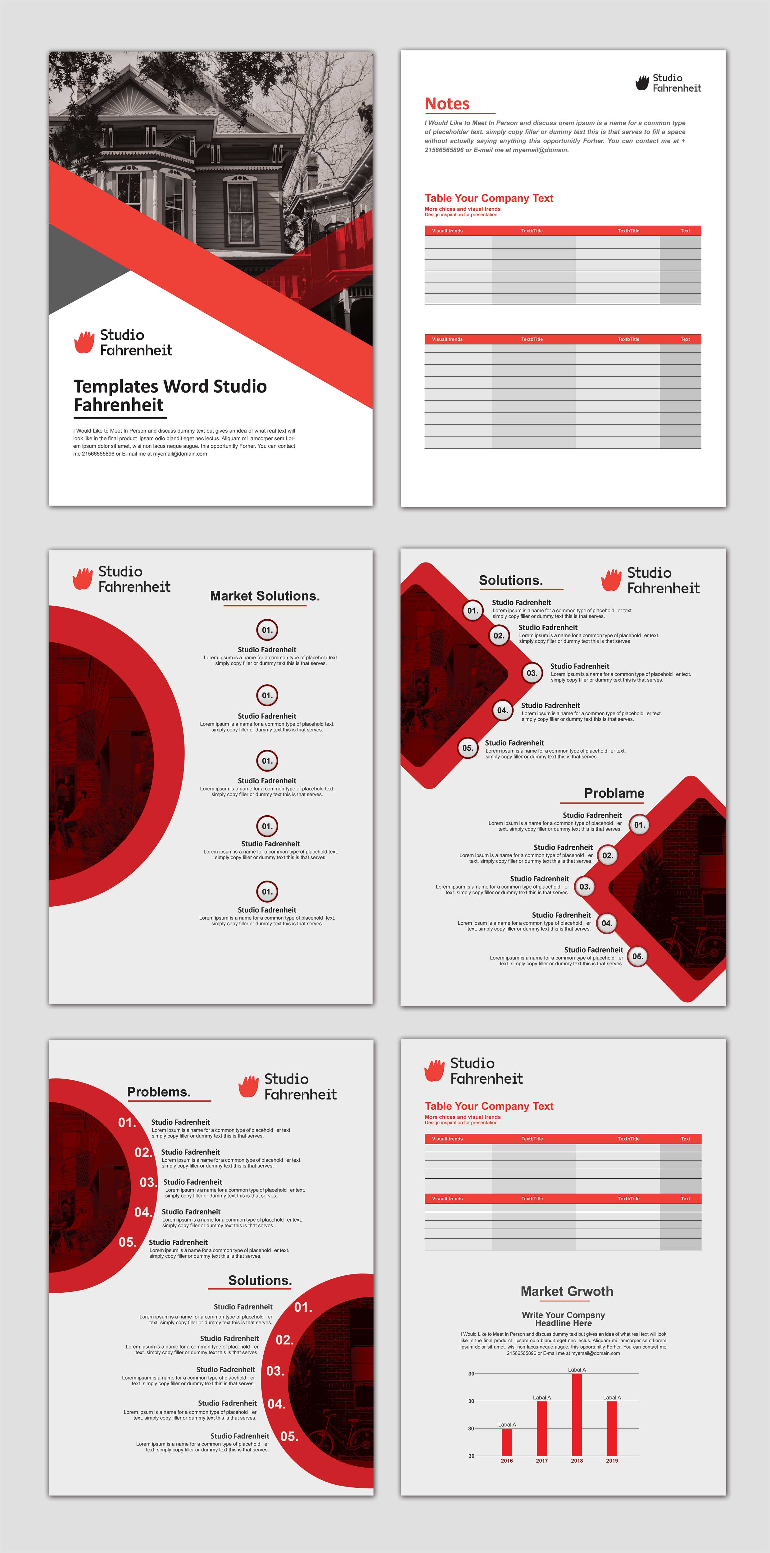 Word Template Design by Amir Hossain for this project | Design #22233862