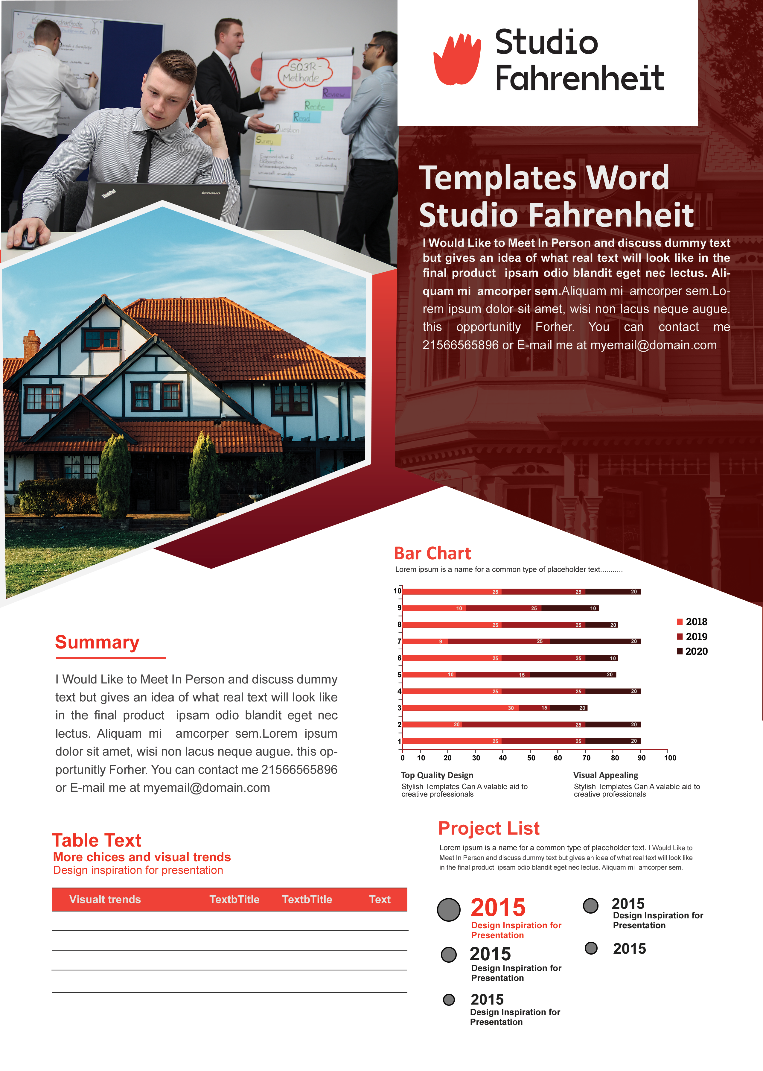 Word Template Design by Amir Hossain for this project | Design #22189167