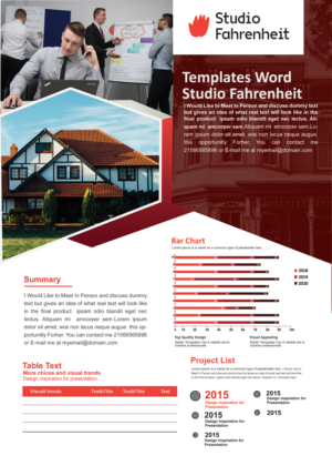 Design de Modèle Word par Amir Hossain pour ce projet | Design : #22189167