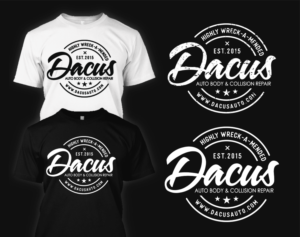 T-Shirt-Design von ORPiXEL STUDIOS für Dacus Auto Body and Collision Repair | Design #22185625
