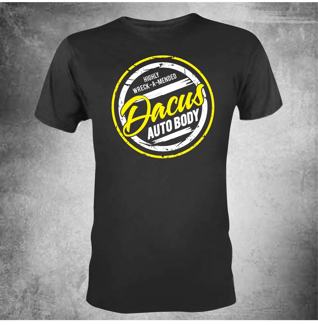 T-shirt Design by 75-R-P-Z for Dacus Auto Body and Collision Repair | Design #22188612