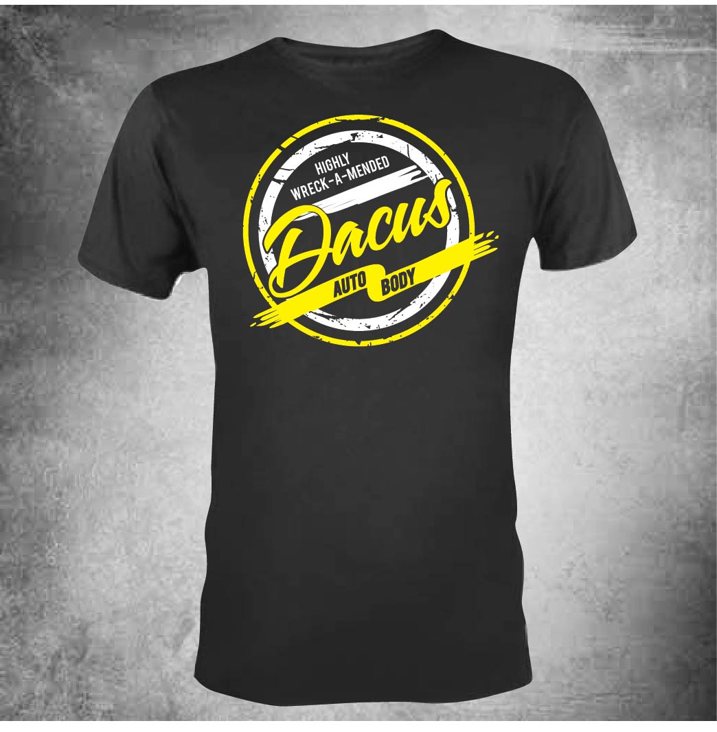 T-shirt Design by 75-R-P-Z for Dacus Auto Body and Collision Repair | Design #22188625
