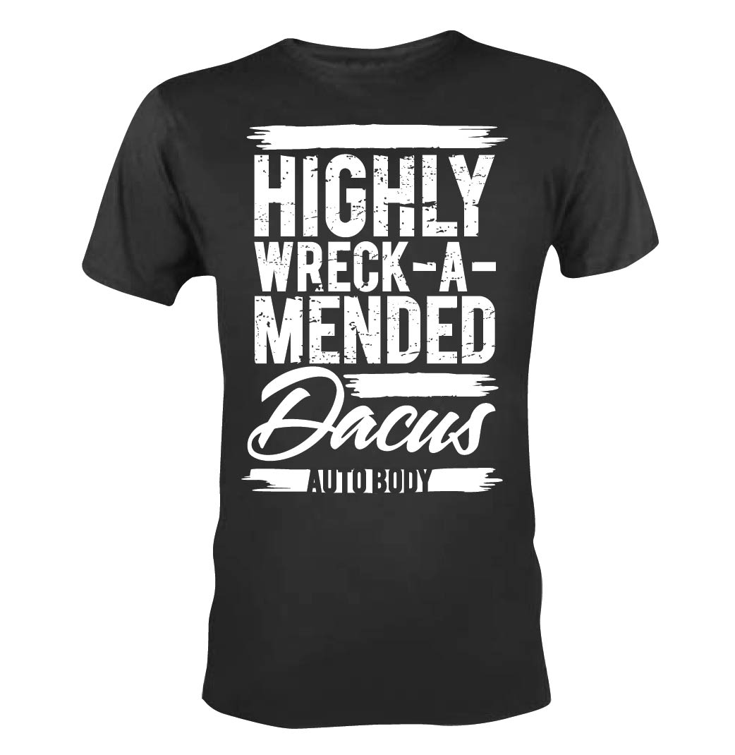 T-shirt Design by 75-R-P-Z for Dacus Auto Body and Collision Repair | Design #22197984