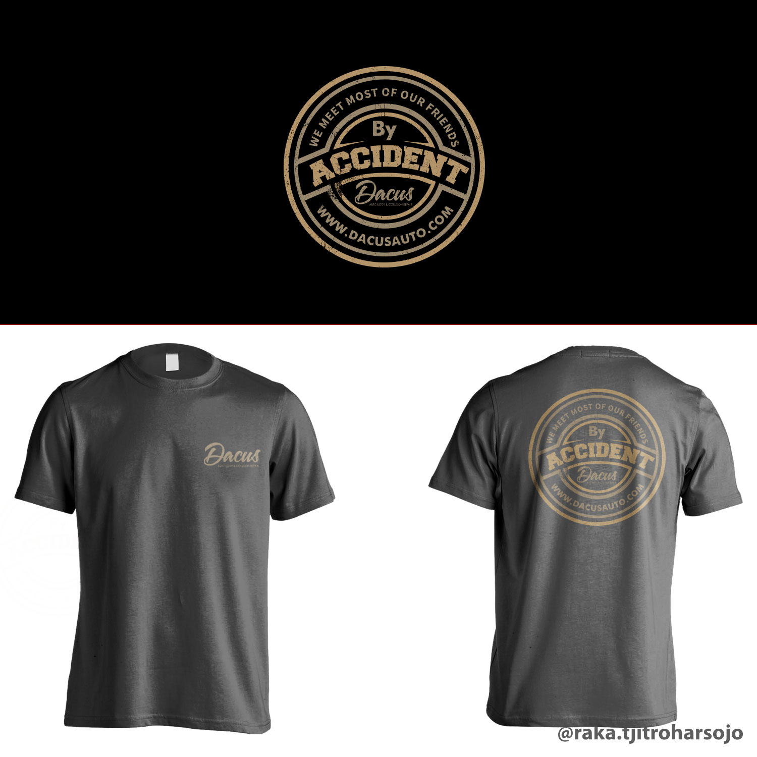 T-shirt Design by Mozaikworld Studio for Dacus Auto Body and Collision Repair | Design #22149572