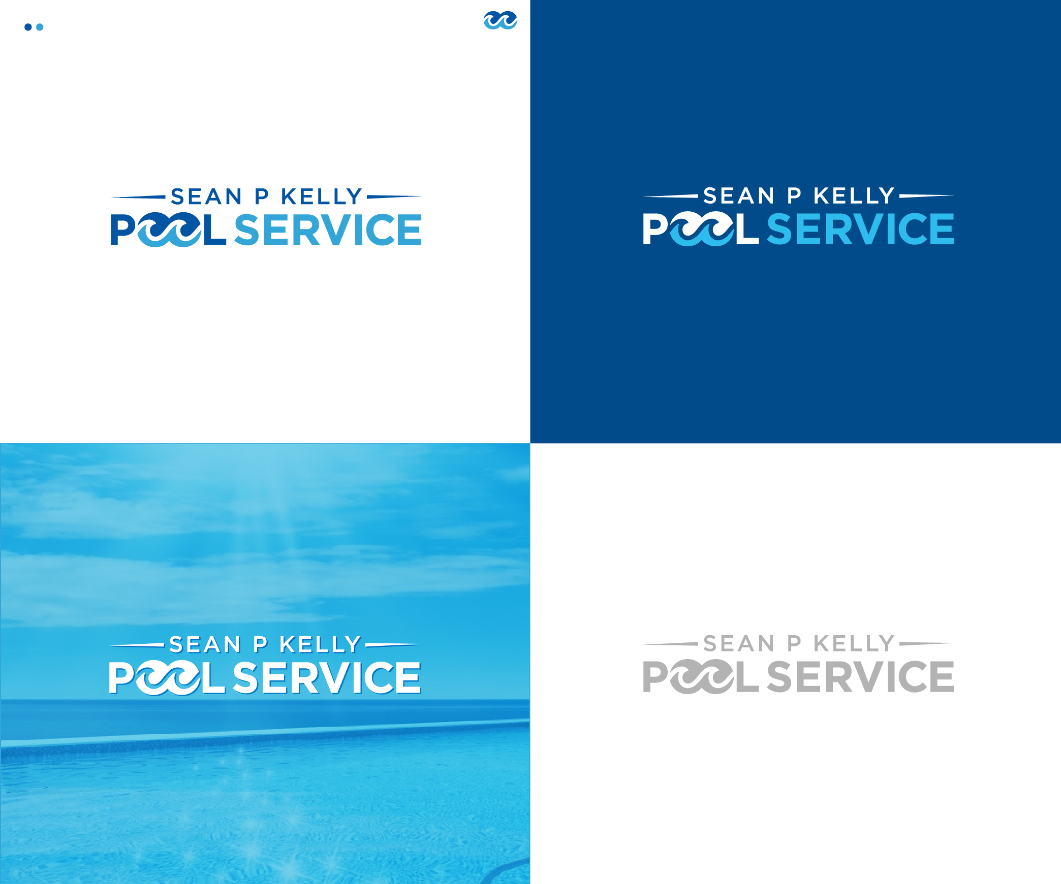 Logo Design by Grapflix 2022 for Sean P. Kelly Pool Service | Design #22178611