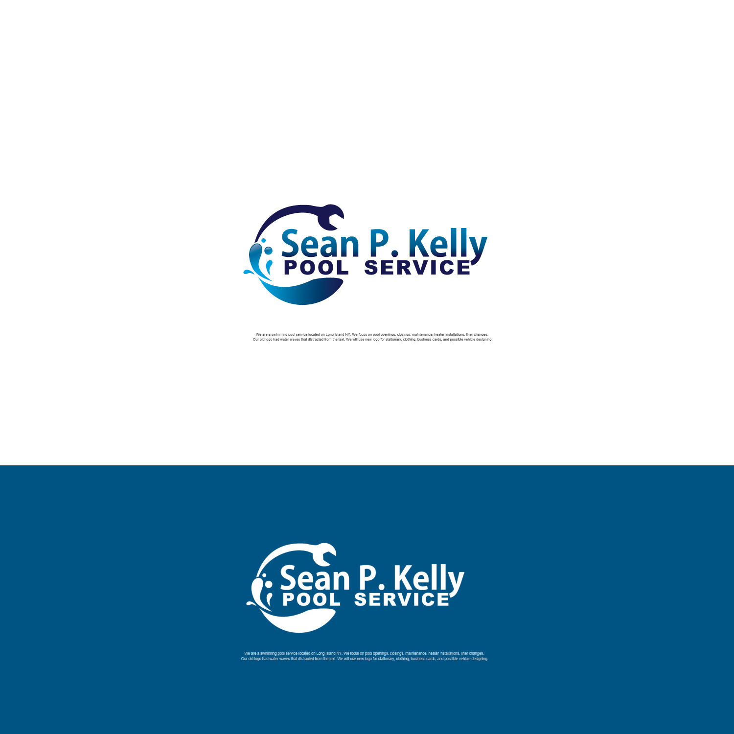 Logo Design by graphic.art13 for Sean P. Kelly Pool Service | Design #22157816