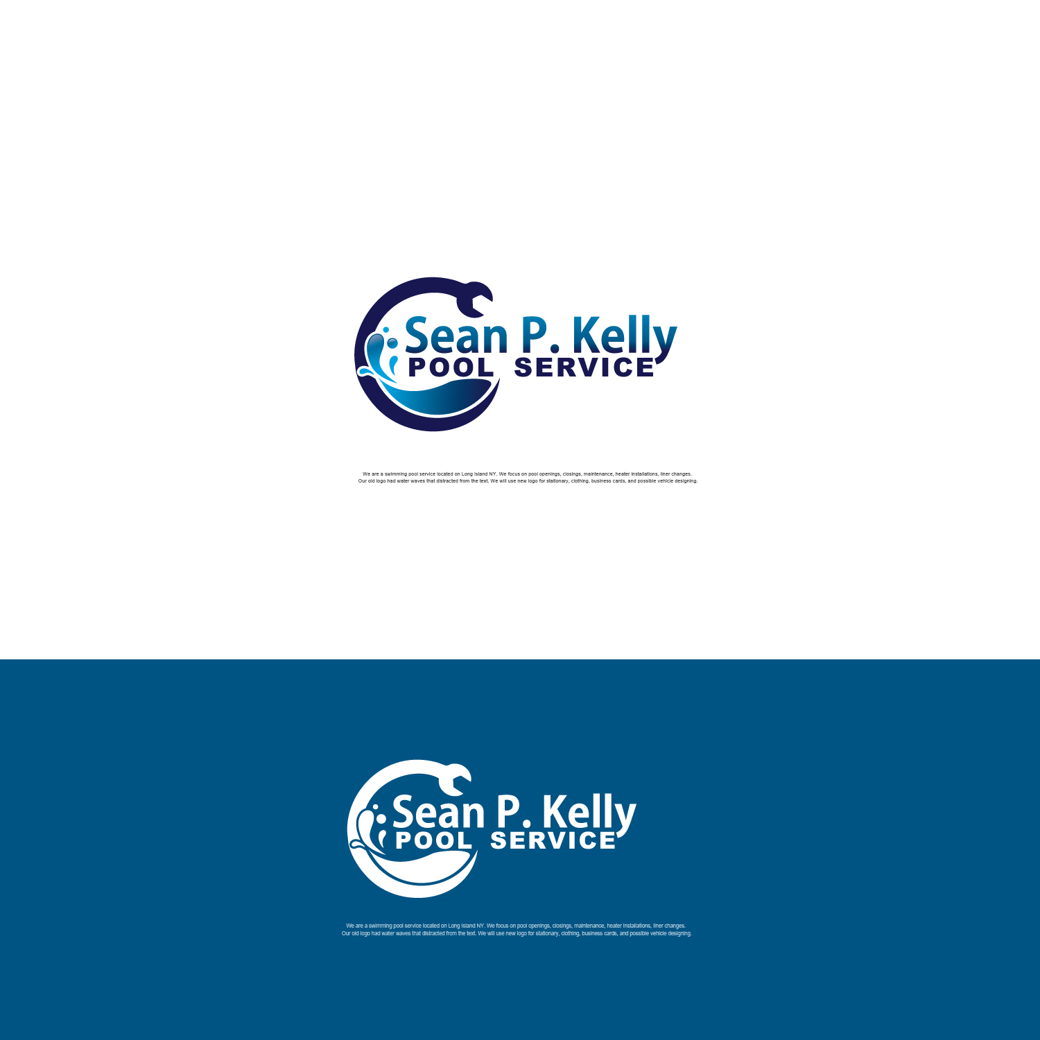 Design de Logo par graphic.art13 pour Sean P. Kelly Pool Service | Design #22157818