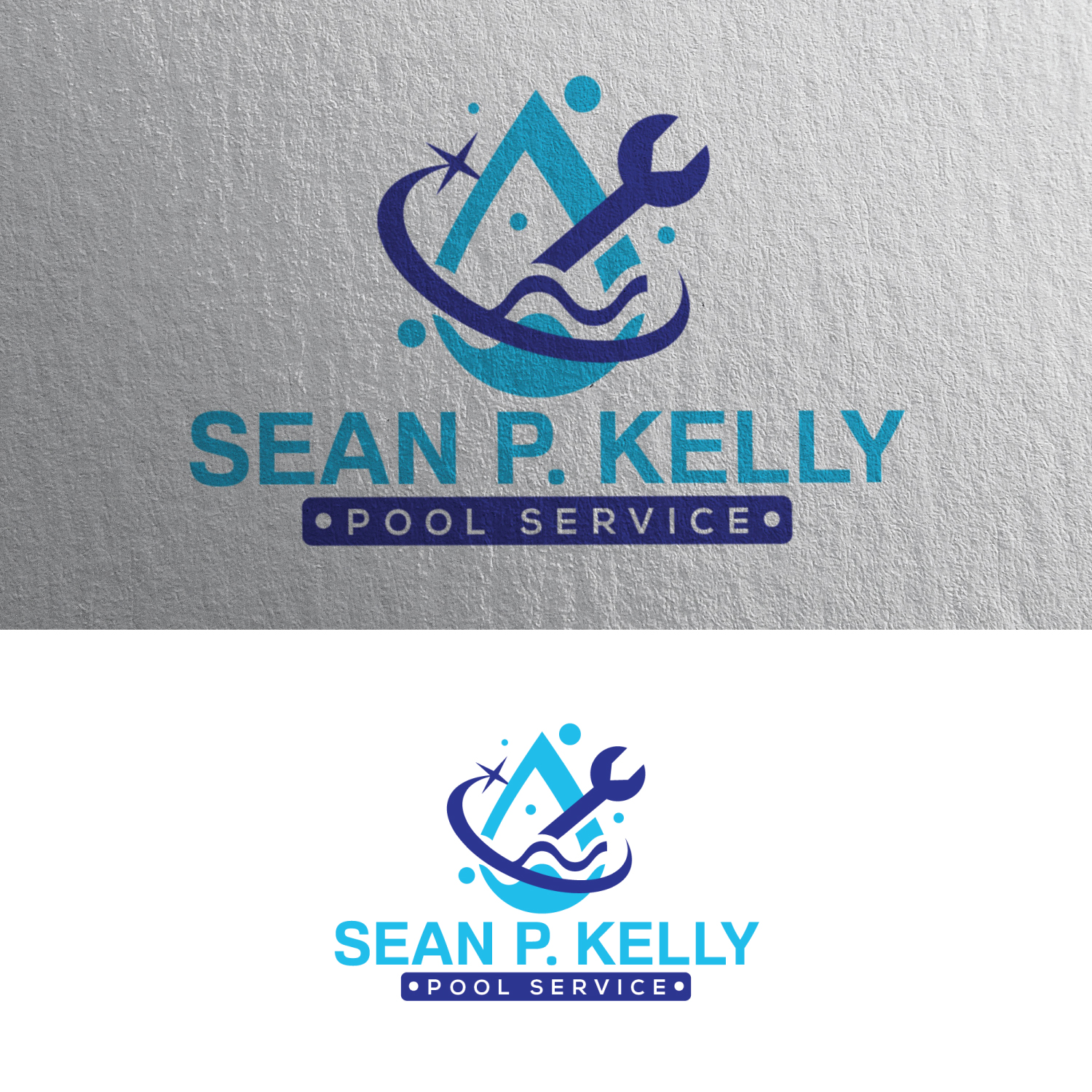 Logo Design by concepts for Sean P. Kelly Pool Service | Design #22153351