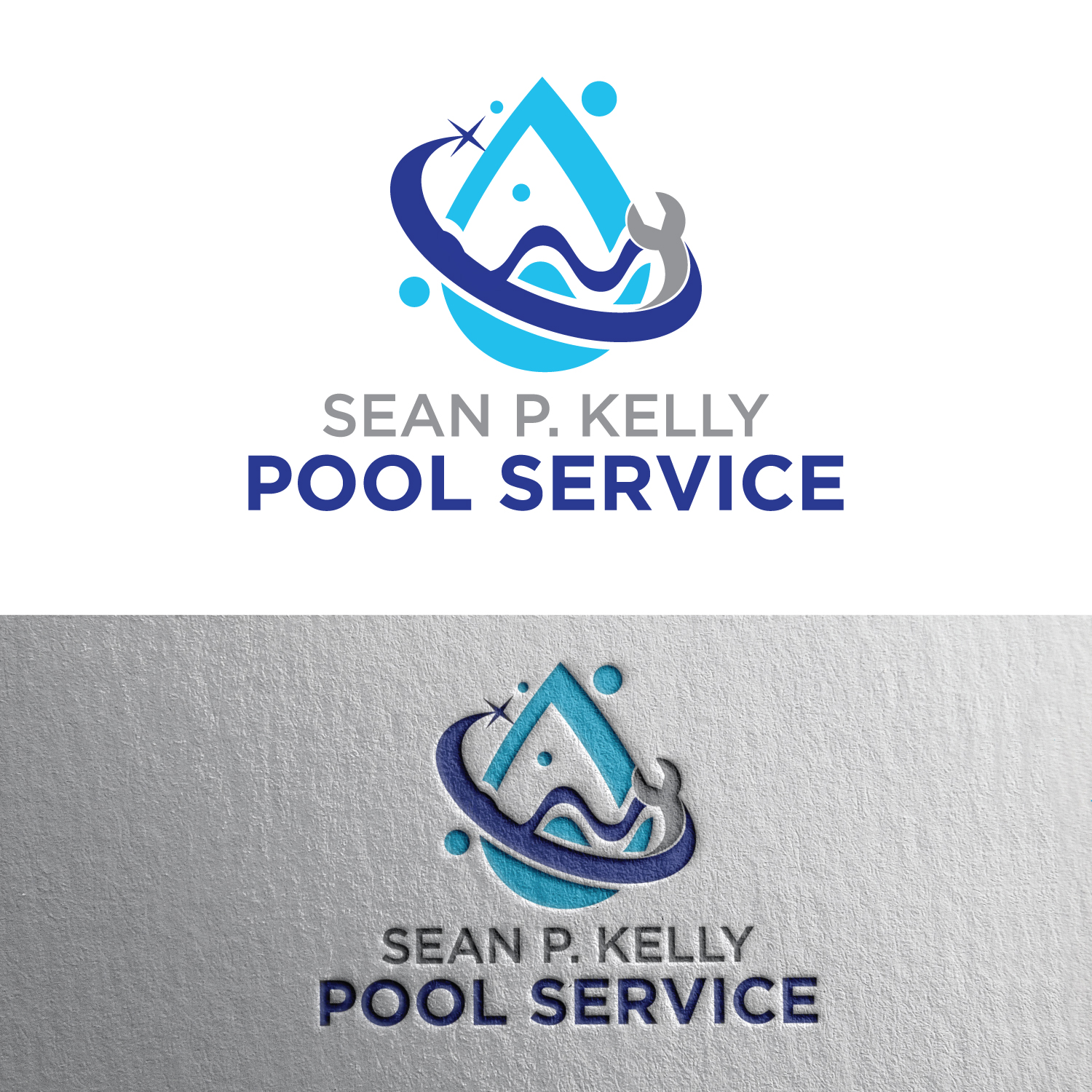 Logo Design by concepts for Sean P. Kelly Pool Service | Design #22160025