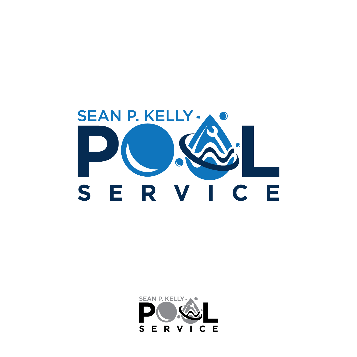 Logo Design by concepts for Sean P. Kelly Pool Service | Design #22168589