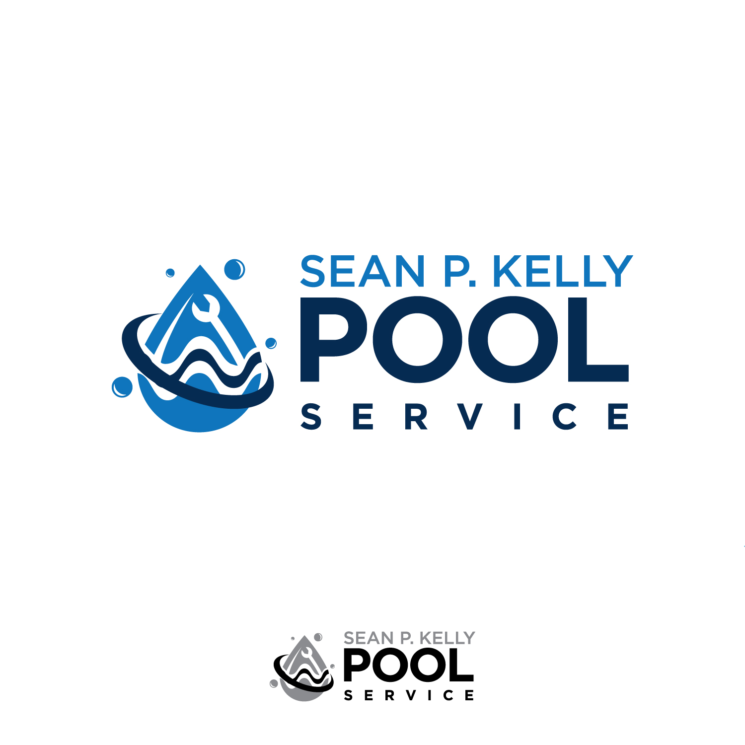 Logo Design by concepts for Sean P. Kelly Pool Service | Design #22168590
