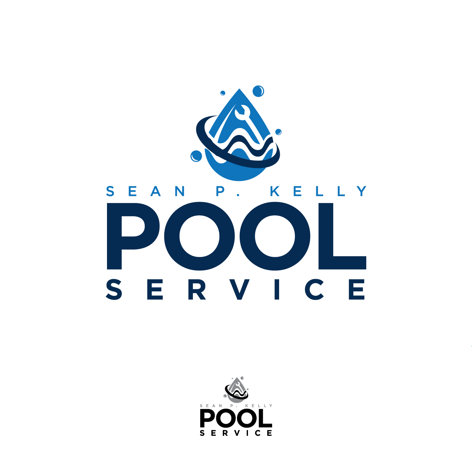 Logo Design by concepts for Sean P. Kelly Pool Service | Design #22168591