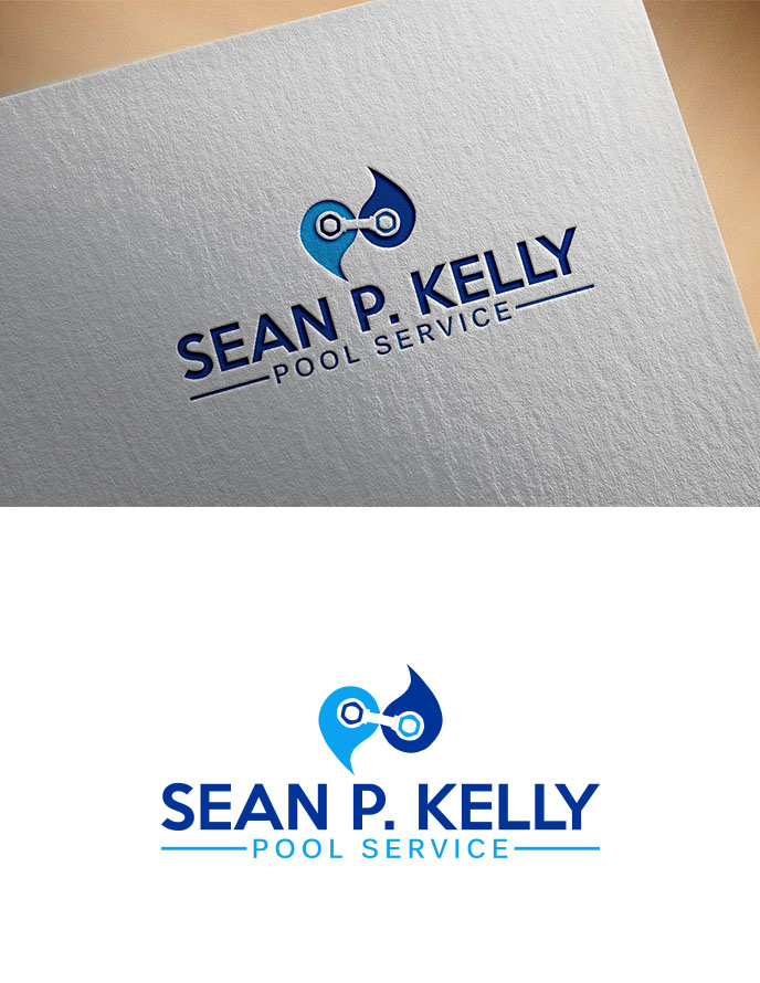 Logo Design by Aliqa Design for Sean P. Kelly Pool Service | Design #22151913