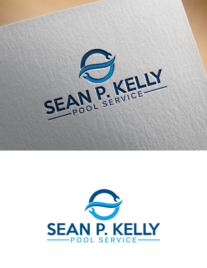 Logo Design by Aliqa Design for Sean P. Kelly Pool Service | Design #22151914