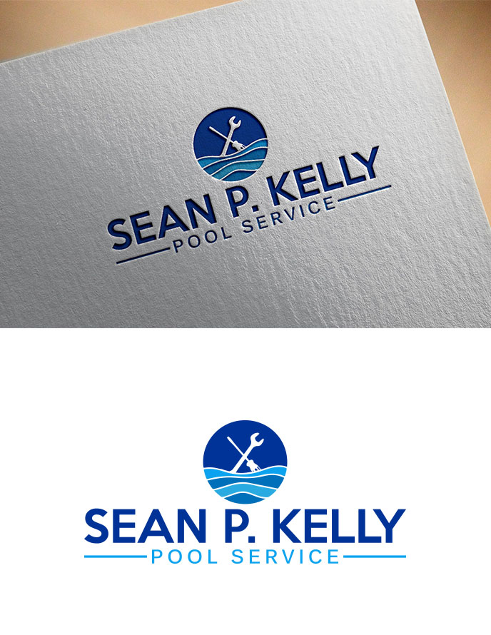 Logo Design by Aliqa Design for Sean P. Kelly Pool Service | Design #22151915