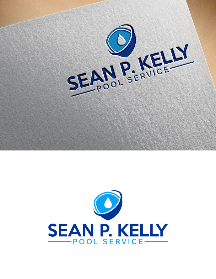 Logo Design by Aliqa Design for Sean P. Kelly Pool Service | Design #22151916