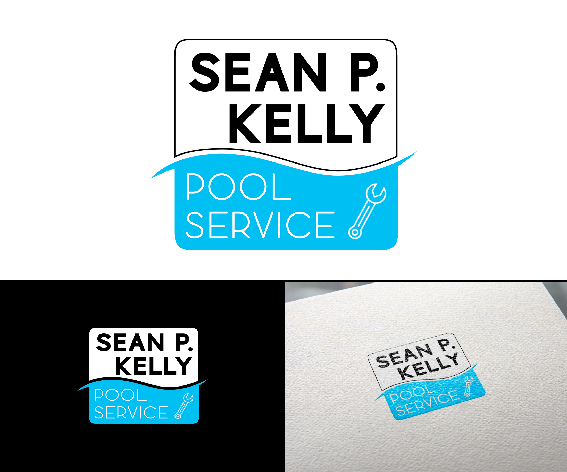 Logo-Design von jointhebuzz für Sean P. Kelly Pool Service | Design #22153806