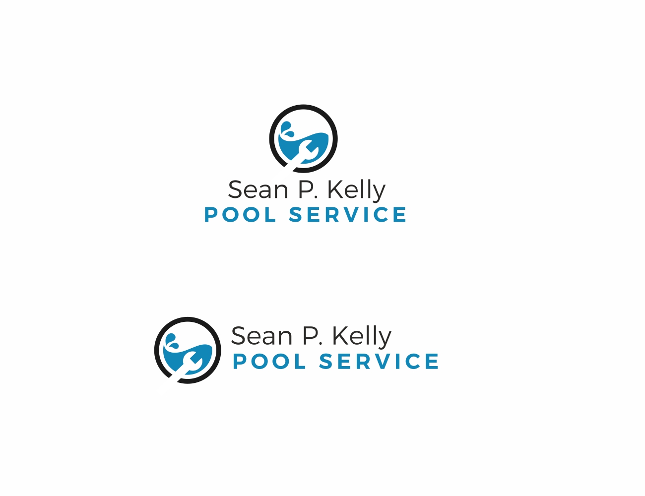 Logo Design by MOH Studio for Sean P. Kelly Pool Service | Design #22154168