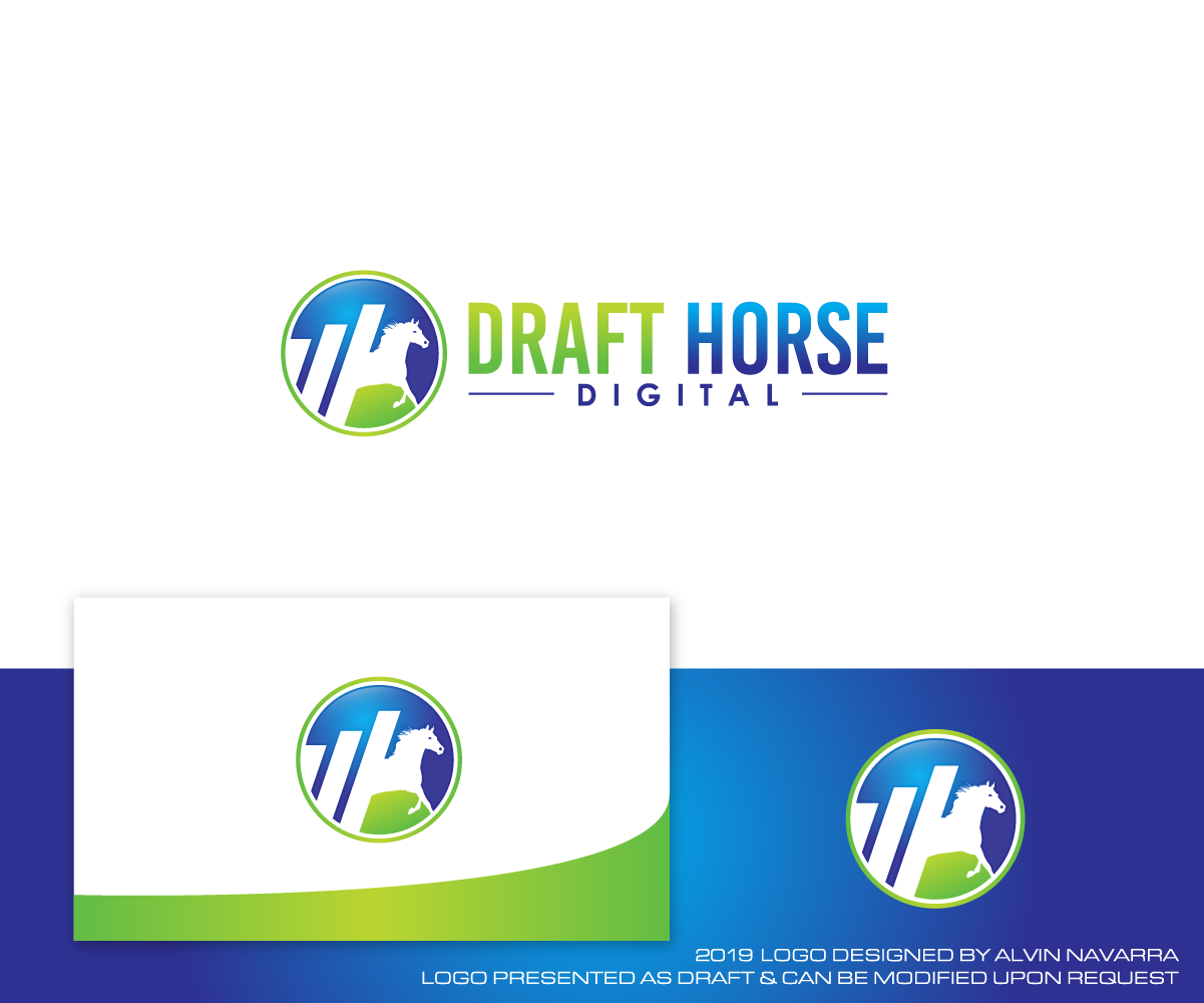 Logo Design by alvinnavarra for Draft Horse Digital | Design #22152234