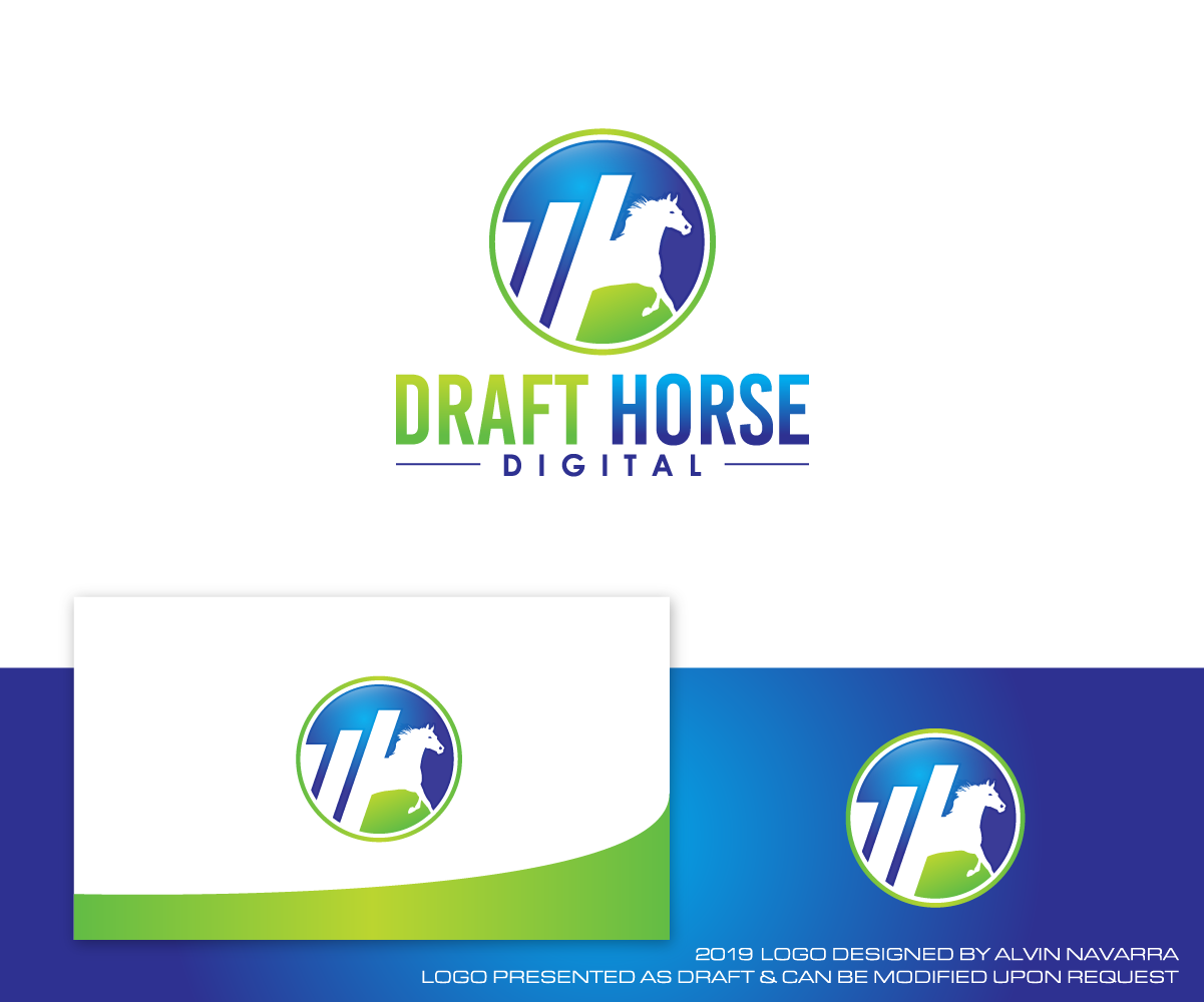 Logo Design by alvinnavarra for Draft Horse Digital | Design #22152243