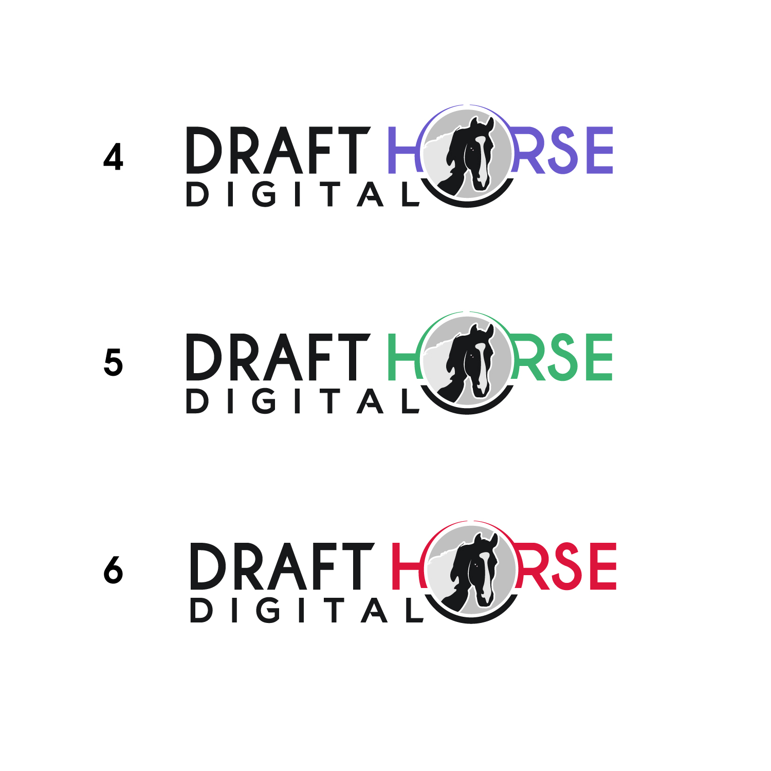 Logo Design by sankar999 for Draft Horse Digital | Design #22202122