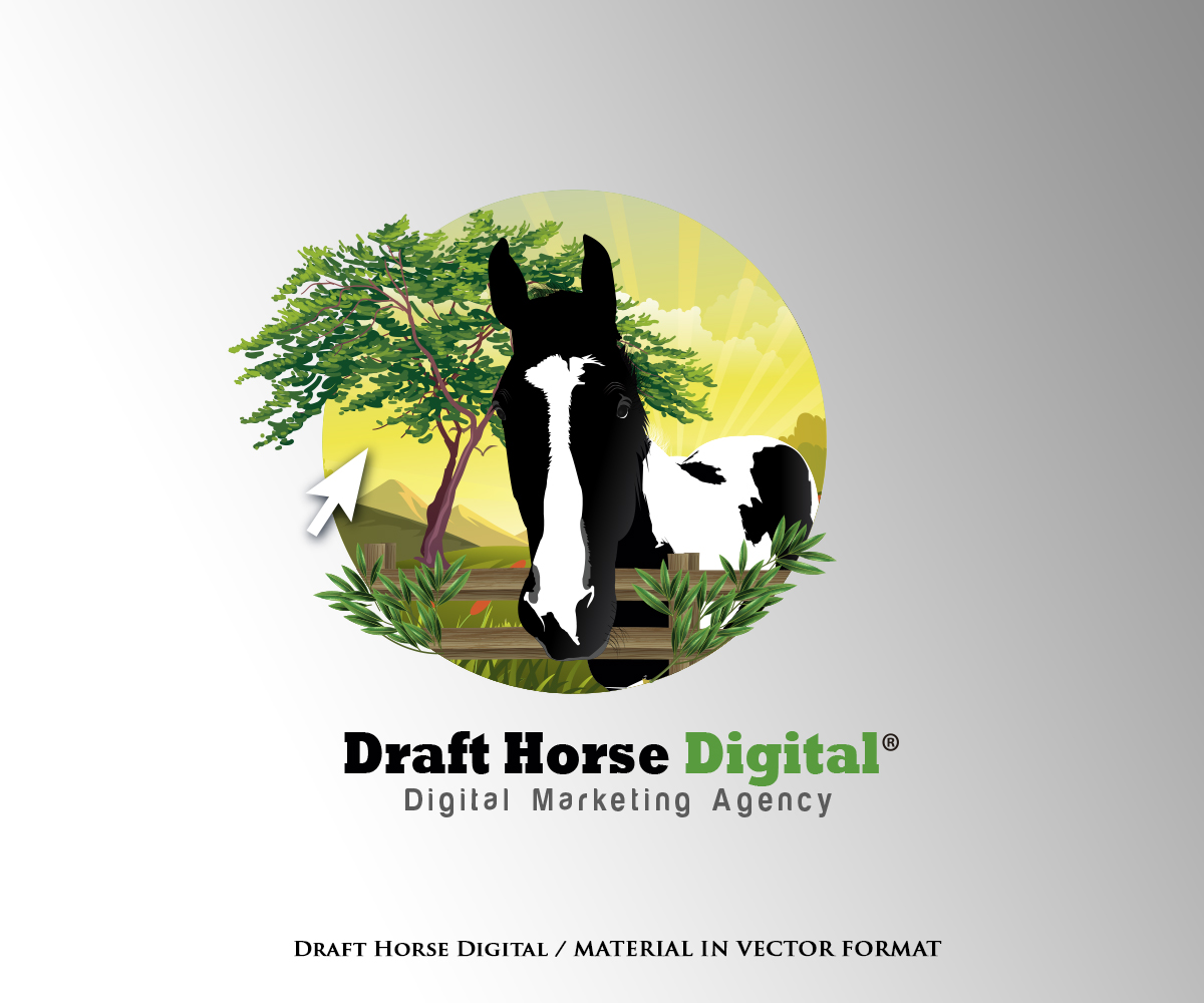 Logo Design by YERR® for Draft Horse Digital | Design #22156510