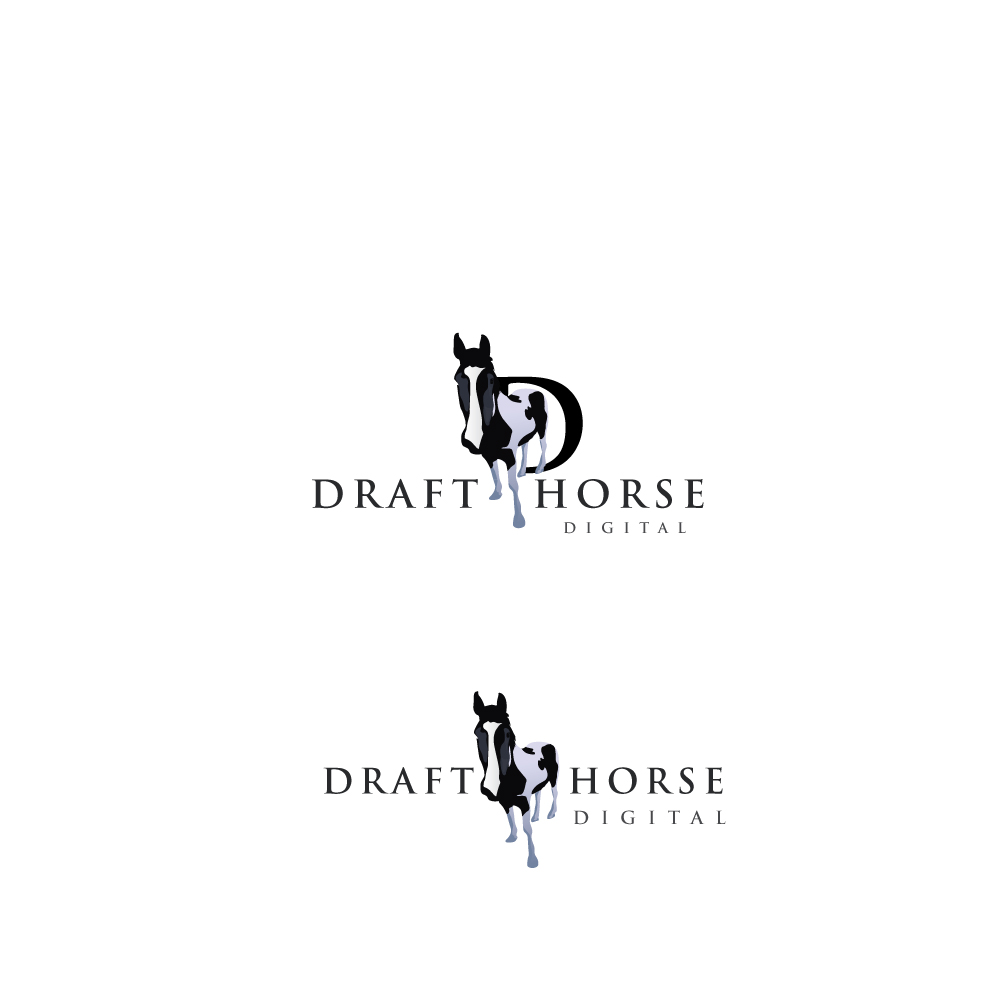 Logo Design by CreativeFlows 2 for Draft Horse Digital | Design #22158442