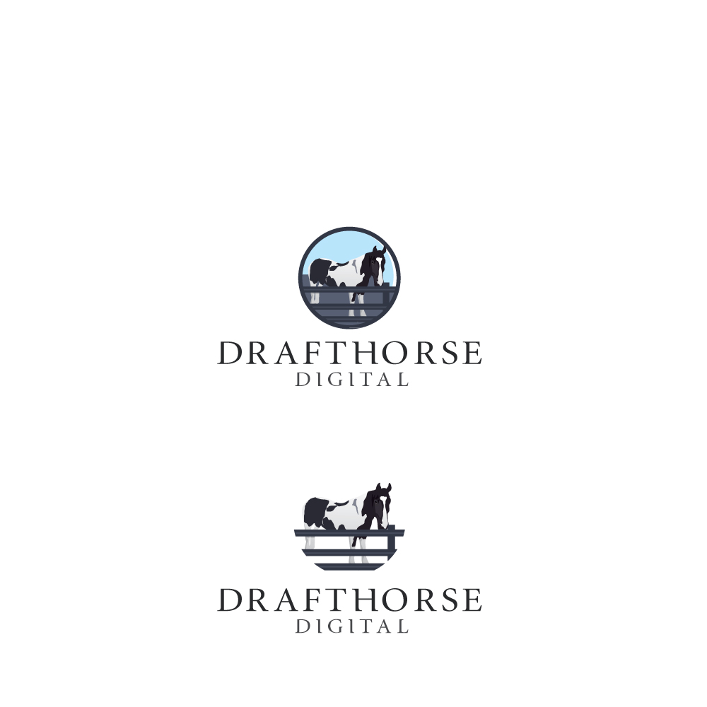 Logo Design by CreativeFlows 2 for Draft Horse Digital | Design #22158443