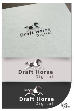 Logo Design by MBSdesign for Draft Horse Digital | Design: #22154115