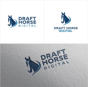 Logo Design by edo 5 for Draft Horse Digital | Design: #22149846