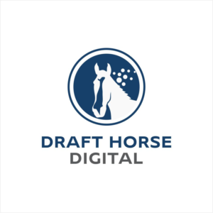 Logo Design by edo 5 for Draft Horse Digital | Design: #22183289