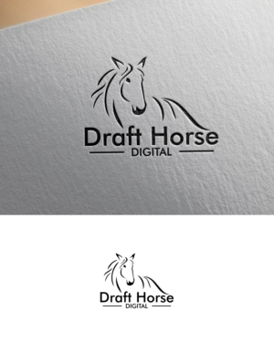 Logo Design by RedLine 3 for Draft Horse Digital | Design: #22157359