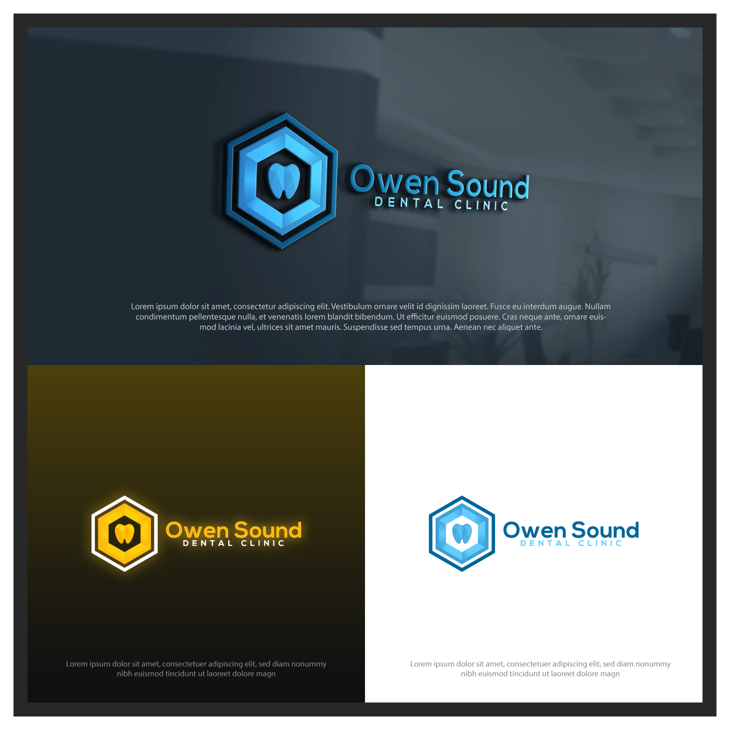 Logo-Design von OzairZam für Owen Sound Dental Clinic | Design #22169976