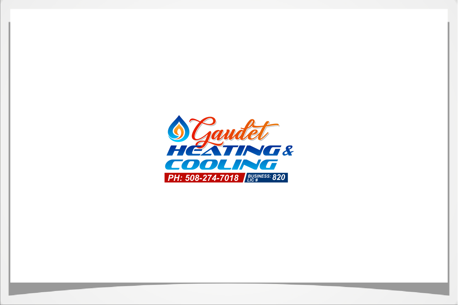 Logo Design by sanalkumar for Gaudet Heating and Cooling | Design #23519471