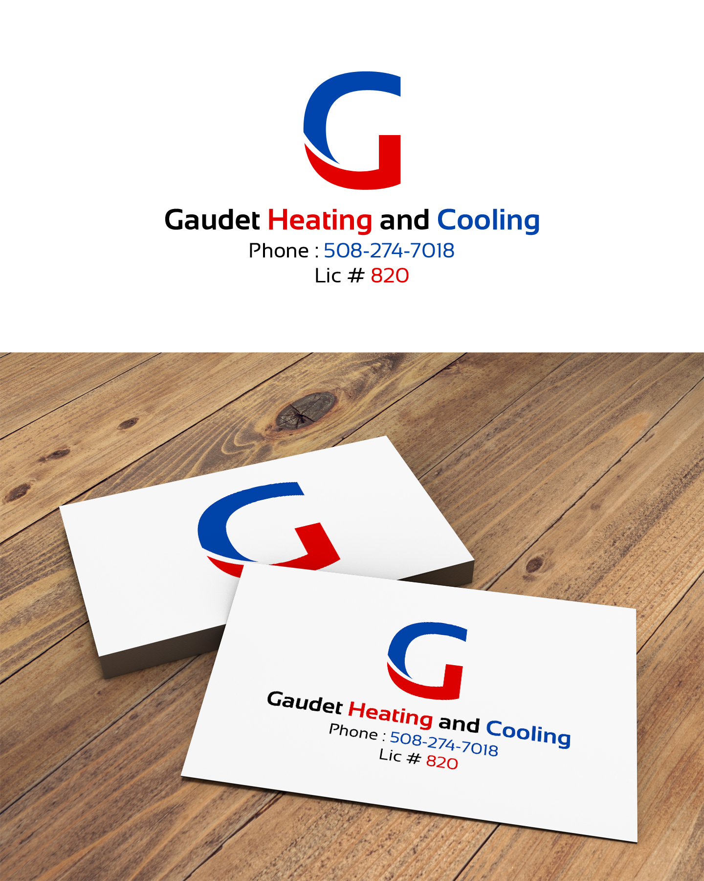 Logo Design by DiLion for Gaudet Heating and Cooling | Design #23515287