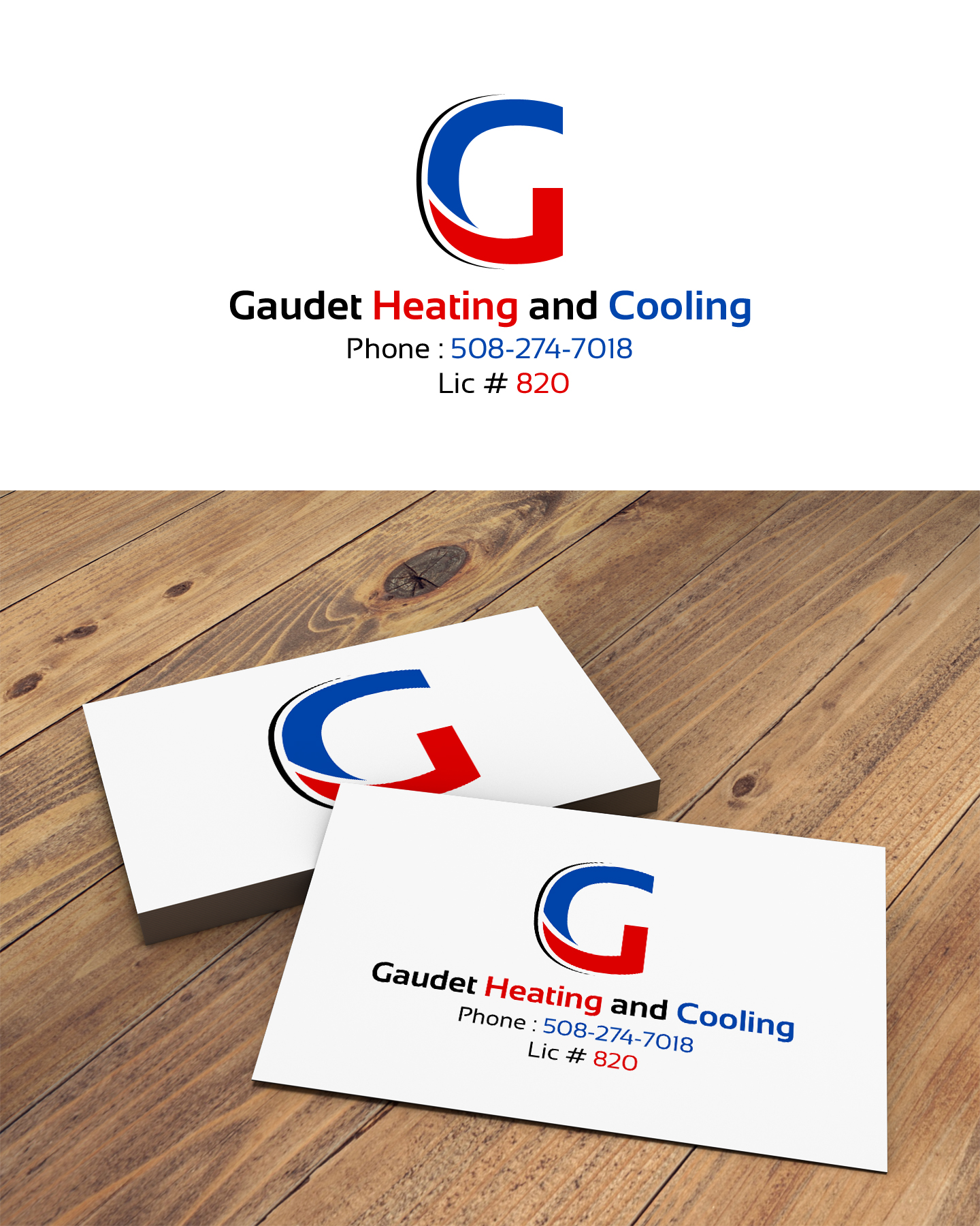 Logo Design by DiLion for Gaudet Heating and Cooling | Design #23515288