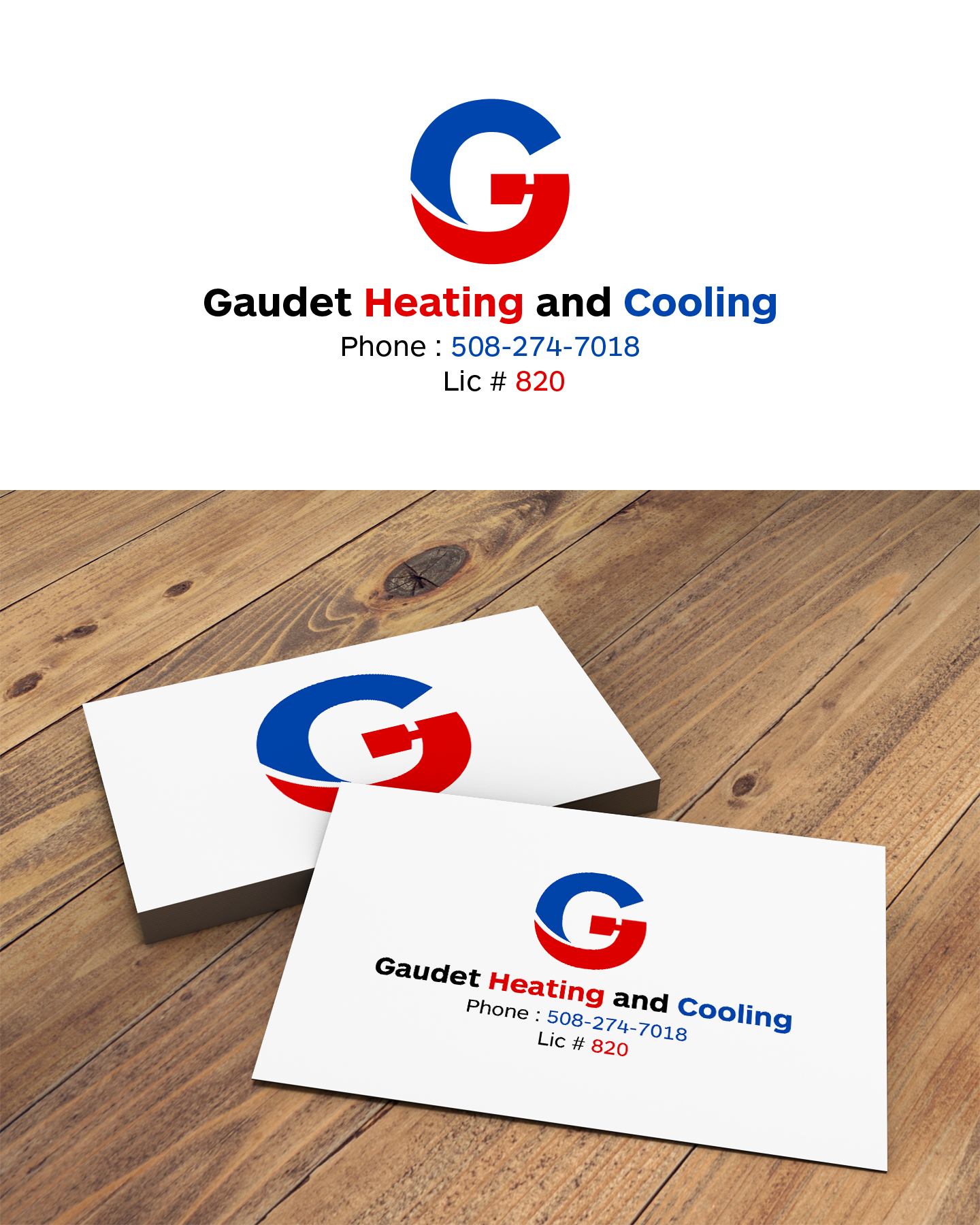 Logo Design by DiLion for Gaudet Heating and Cooling | Design #23515665