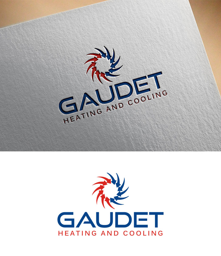 Logo Design by Aliqa Design for Gaudet Heating and Cooling | Design #22160957