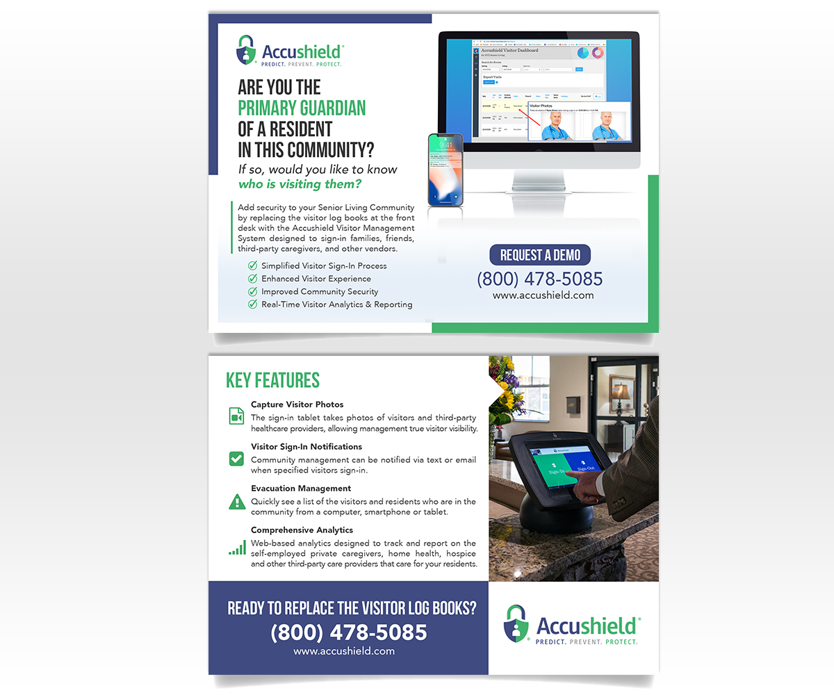 Postcard Design by Luniere Designs for accushield | Design #22176909