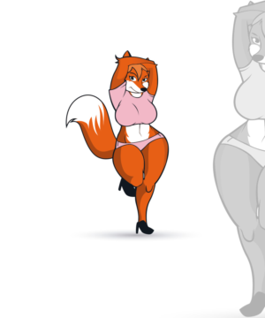Plus sized mascot for a fashion brand catering to larger women | Graphic Design by StudioD™