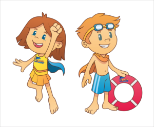 Water Safety Super Hero Characters | Graphic Design by Scelatio