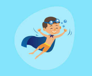 Water Safety Super Hero Characters | Graphic Design by Brewyart Creative