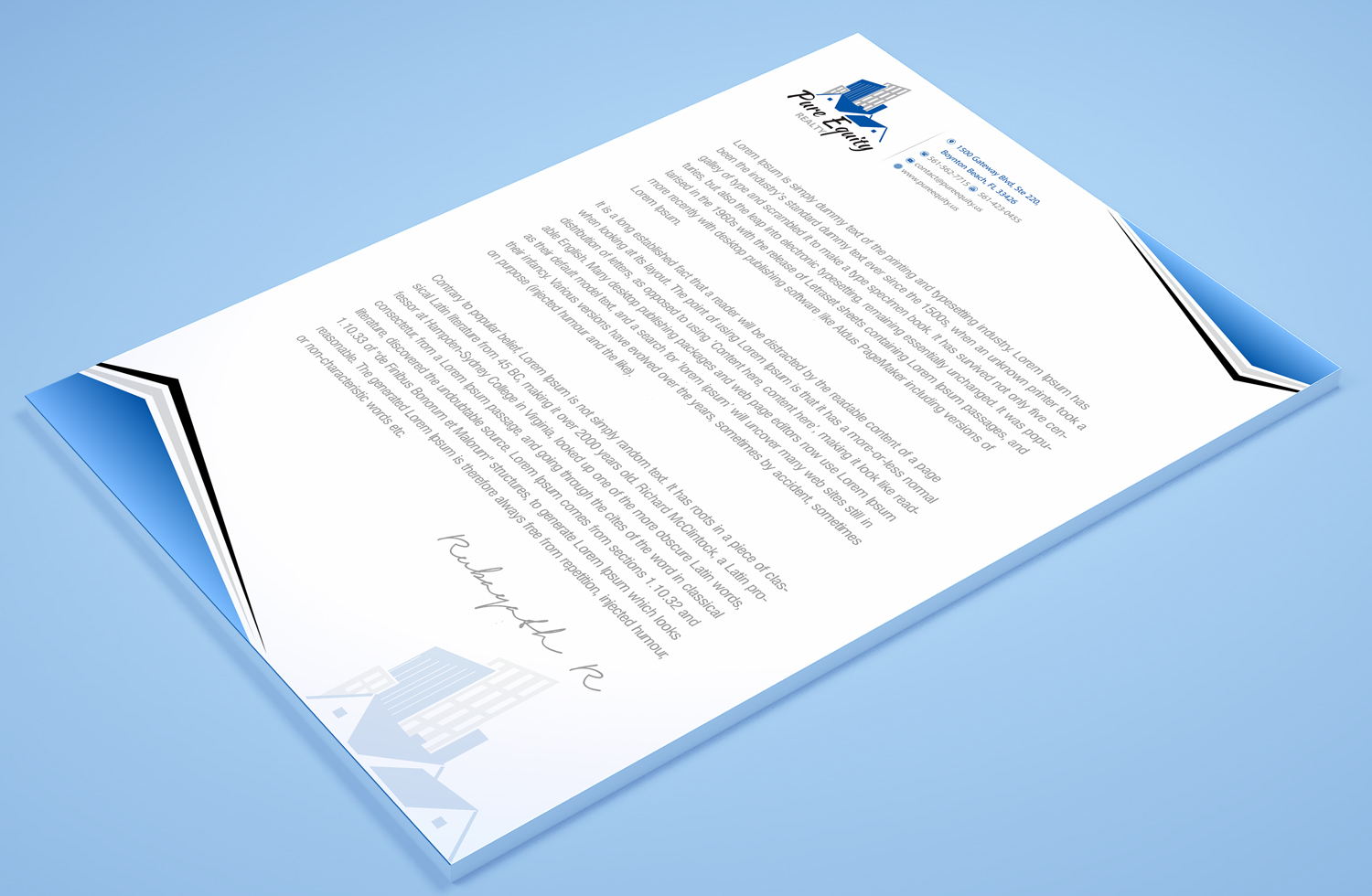 Stationery Design by Petter Goms for this project | Design #22166610
